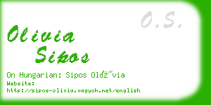 olivia sipos business card
